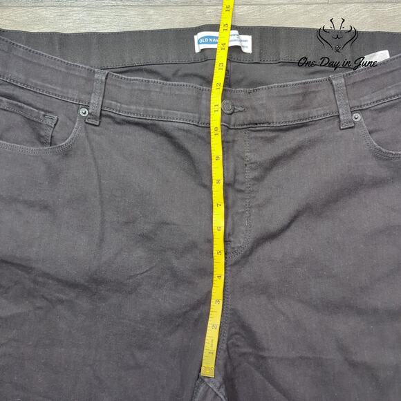 Old Navy Power Straight High Rise Jeans Size 24 Plus - Picture 4 of 6